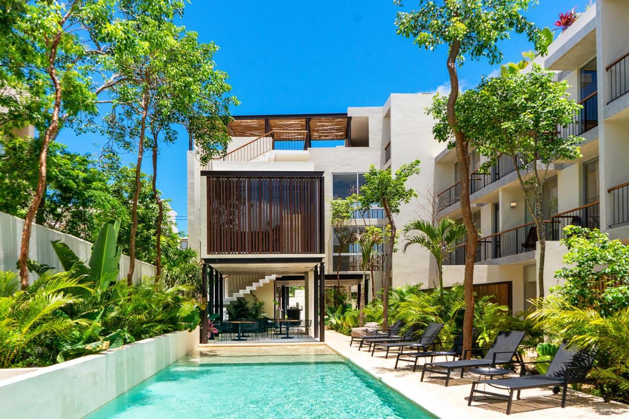 Private Pool And Roof Top For 3 In La Veleta Tulum Bagian luar foto