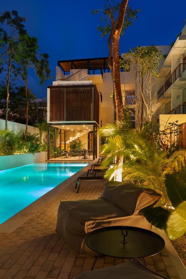 Private Pool And Roof Top For 3 In La Veleta Tulum Bagian luar foto