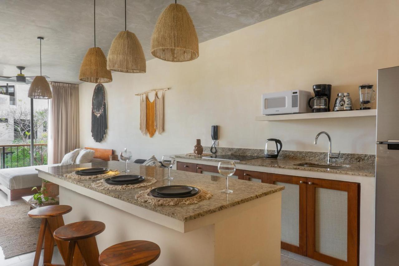Private Pool And Roof Top For 3 In La Veleta Tulum Bagian luar foto