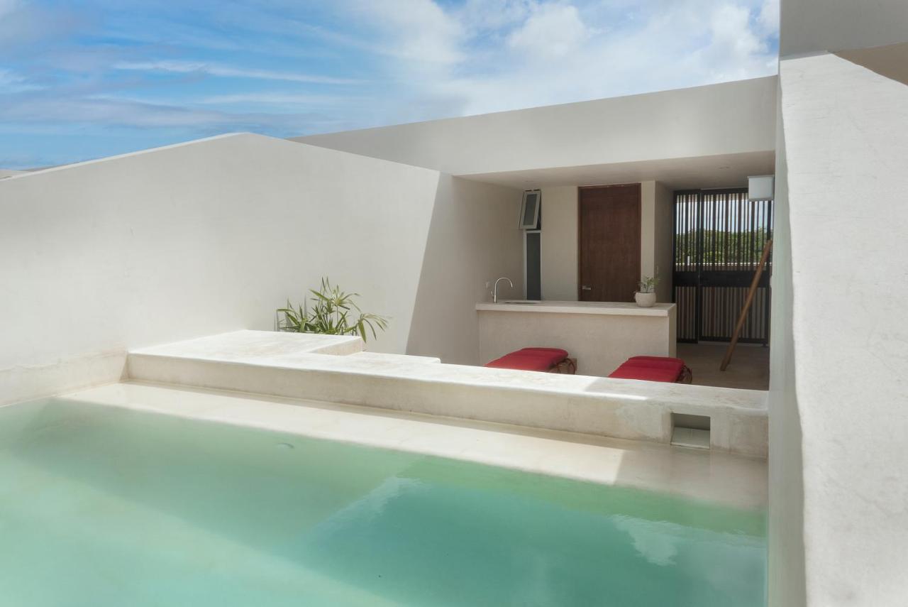 Private Pool And Roof Top For 3 In La Veleta Tulum Bagian luar foto